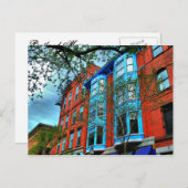 Portland Maine City Skyline Postcard Postkarte (Vorne/Hinten)