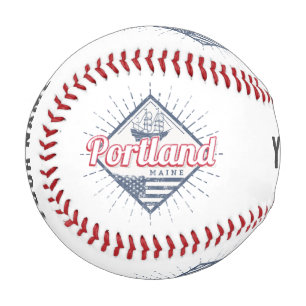 Portland Maine City United Staaten Vintag USA Baseball