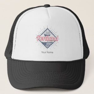 Portland Maine City United Staaten Vintag USA Truckerkappe