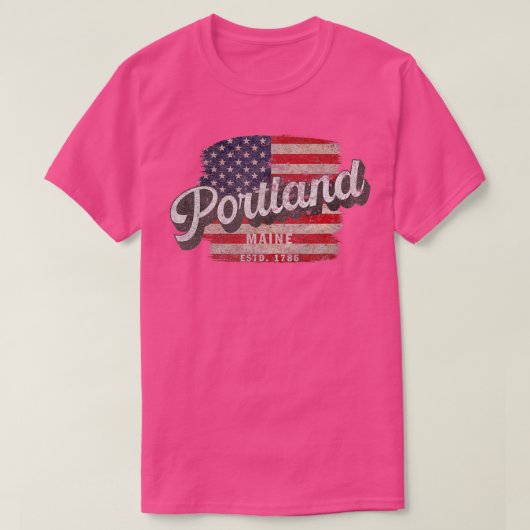 Portland Maine Classic Grunge 1 (3) T-Shirt (Design vorne)