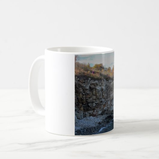 Portland Maine Cliffs Kaffeetasse (Vorderseite Links)
