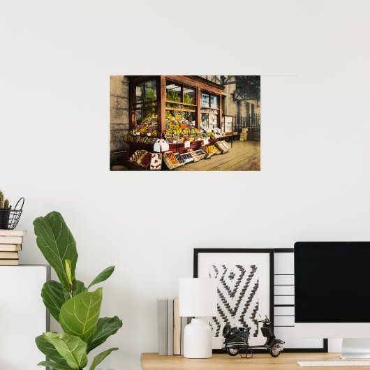 Portland, Maine Gewerkschaft Station Obststand Pos Poster (Heimbüro)