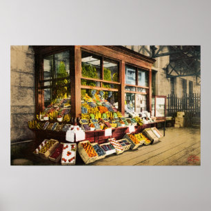 Portland, Maine Gewerkschaft Station Obststand Pos Poster