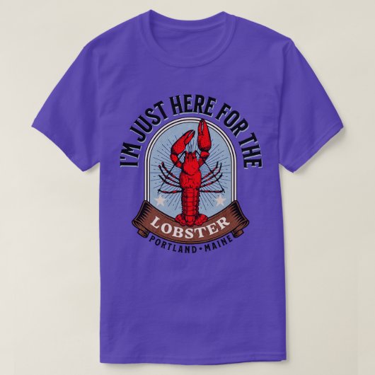 Portland Maine Hummer T-Shirt (Design vorne)