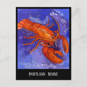 Portland, Maine Humster Postkarte