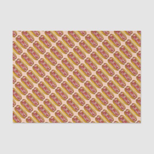 Portland Maine Humster Roll Sandwich Meeresfrüchte Seidenpapier (Vorderseite)