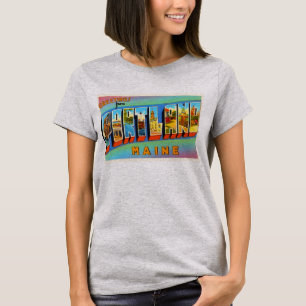 Portland Maine ICH alte Vintage Reise-Andenken T-Shirt