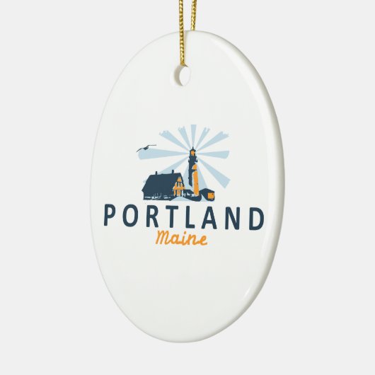 Portland Maine Keramik Ornament (Links)