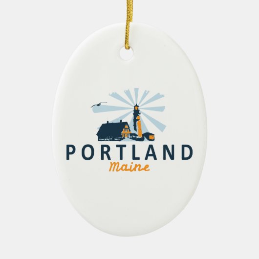 Portland Maine Keramik Ornament (Vorne)