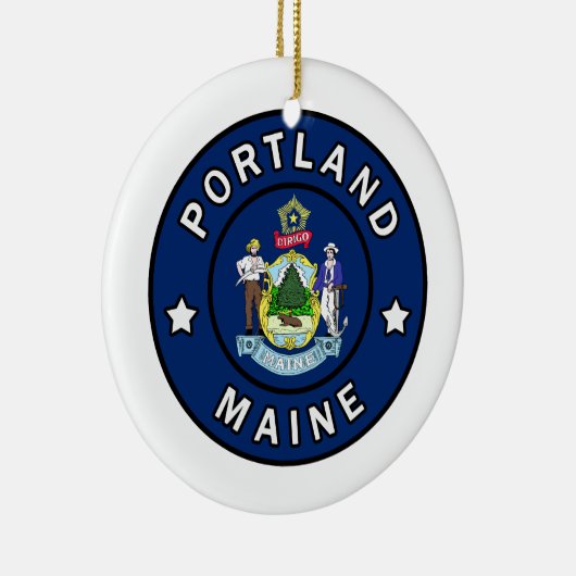 Portland Maine Keramik Ornament (Rechts)