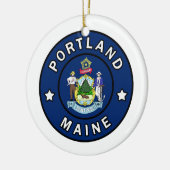 Portland Maine Keramik Ornament (Links)