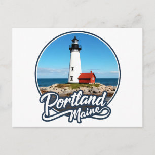 Portland, Maine Leuchtturm Postkarte