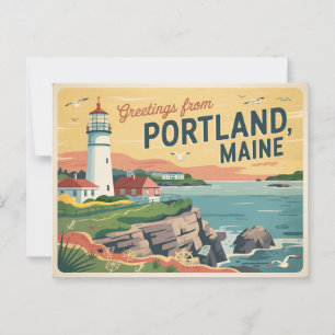 Portland Maine Postcard Postkarte