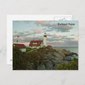 Portland Maine Postkarte (Vorne/Hinten)