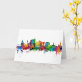 Portland Maine Skyline Karte (Gelbe Blume)