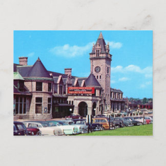 Portland, Maine Union Station 1950er Jahre Postkar Postkarte