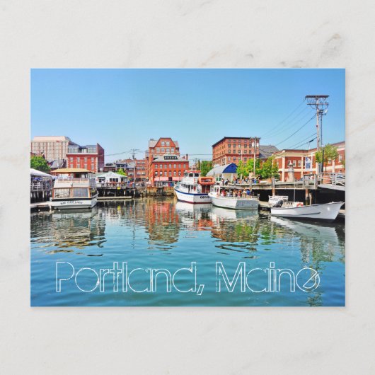 Portland, Maine, USA Postkarte (Vorderseite)