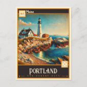 Portland, Maine | VINTAG Postkarte (Vorderseite)