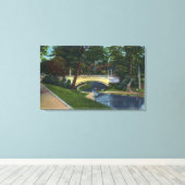 Portland, MaineDeering Oaks Arch Bridge View Leinwanddruck (Insitu (Holzboden))