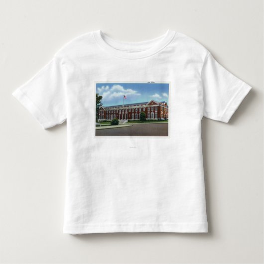 Portland, MaineExterior Ansicht des Postens Kleinkind T-shirt (Vorderseite)