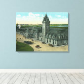 Portland, MaineExterior Sicht auf die Gewerkschaft Leinwanddruck (Insitu (Holzboden))