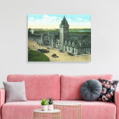 Portland, MaineExterior Sicht auf die Gewerkschaft Leinwanddruck (Insitu (Wohnzimmer))