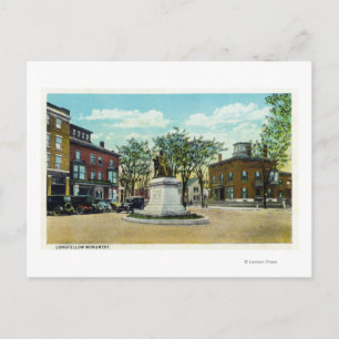 Portland, MaineLongfellow Monument and Square Postkarte