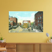 Portland, MaineScenic View of Congress Square Leinwanddruck (Insitu (Wohnzimmer))