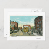 Portland, MaineScenic View of Congress Square Postkarte (Vorne/Hinten)