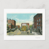 Portland, MaineScenic View of Congress Square Postkarte (Vorderseite)