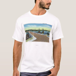 Portland, MaineView der Portland-Brücke T-Shirt