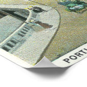 Portland, MaineView des Monuments Longfellow Poster (Ecke)