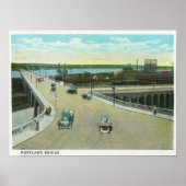 Portland, MaineView des Monuments Longfellow Poster (Vorne)