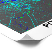 Portland Map Poster (Ecke)