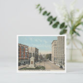Portland ME, Congress St., Monument Square in den  Postkarte (Stehend Vorderseite)