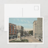 Portland ME, Congress St., Monument Square in den  Postkarte (Vorne/Hinten)