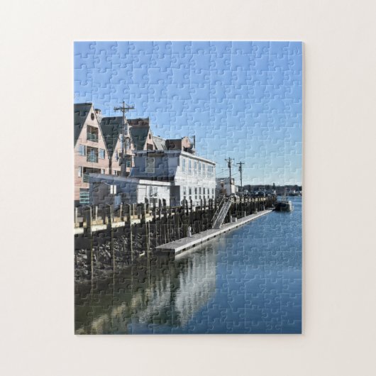 Portland ME Maine Pier Landschaftsfotografie Puzzle (Vertikal)