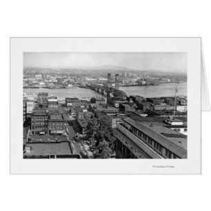 Portland, ODER Aussicht auf Stadt und Hawthorne Br