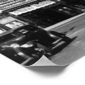 Portland, oder Blick auf den Broadway, der nach No Poster (Ecke)