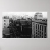 Portland, ODER Blick auf den Broadway von der Main Poster (Vorne)