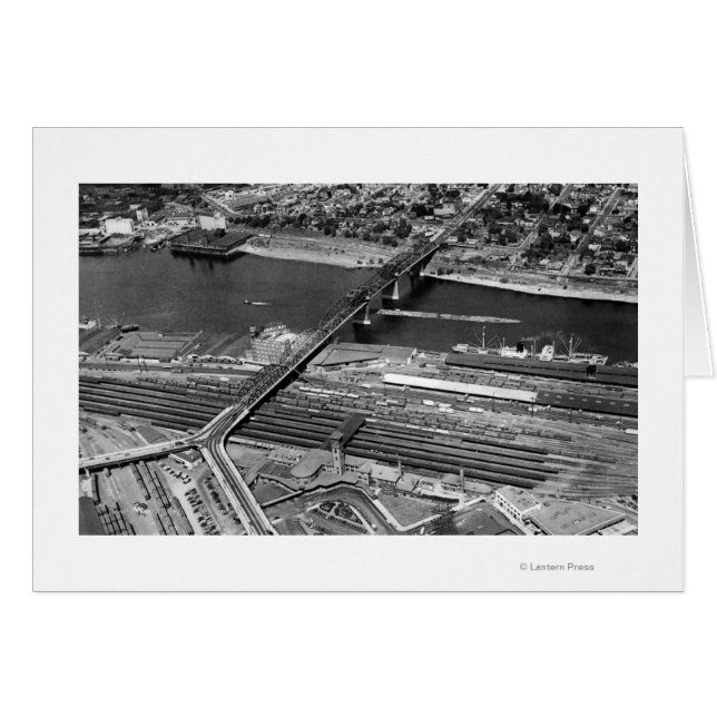 Portland, oder Broadway Bridge und Depot (Vorderseite (Horizontal))