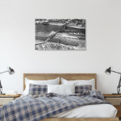 Portland, oder Broadway Bridge und Depot Leinwanddruck (Insitu (Schlafzimmer))