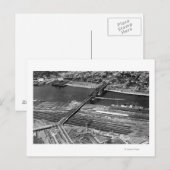 Portland, oder Broadway Bridge und Depot Postkarte (Vorne/Hinten)