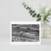 Portland, oder Broadway Bridge und Depot Postkarte (Stehend Vorderseite)