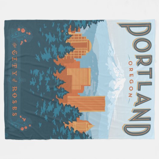 Portland ODER Fleecedecke (Vorderseite (Horizontal))