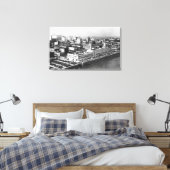 Portland, oder Luftansicht von der Hawthorne Brück Leinwanddruck (Insitu (Schlafzimmer))