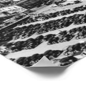 Portland, oder Luftansicht von der Hawthorne Brück Poster (Ecke)