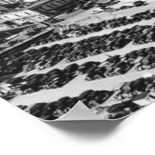 Portland, oder Luftansicht von der Hawthorne Brück Poster (Ecke)