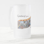 Portland ODER Mattglas Bierglas (Vorderseite Links)