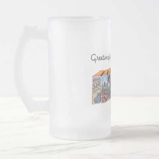 Portland ODER Mattglas Bierglas (Links)